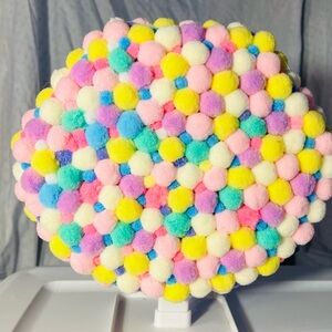 Colorful Pom-Pom kids bag